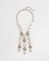 Chico's Jewelry Island Metal Linear Necklace