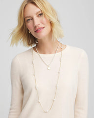 Chico's Jewelry Convertible Faux Pearl Necklace