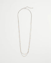 Chico's Jewelry Mixed Metal Double Strand Necklace
