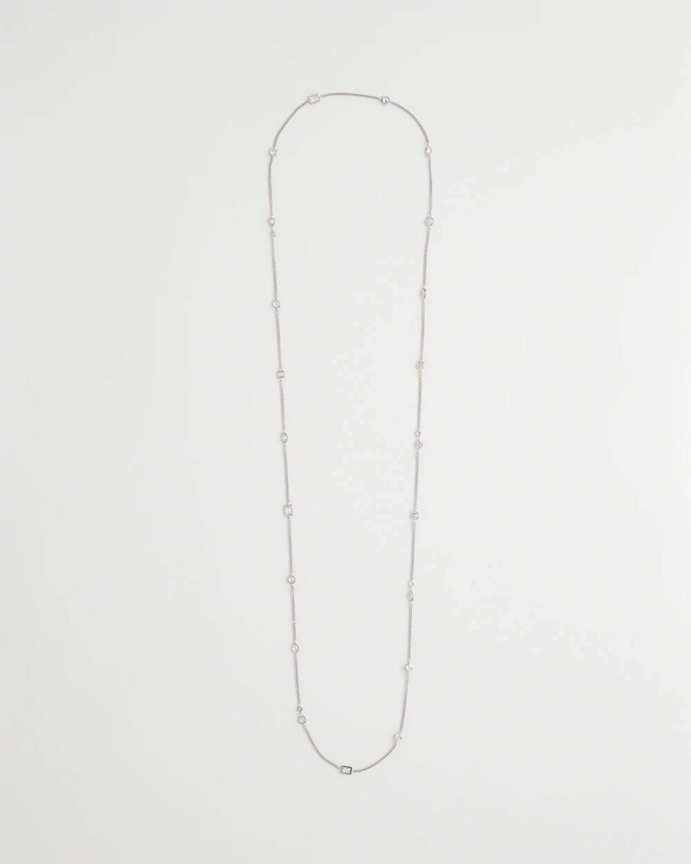 Chico's Jewelry Fine Crystal Long Chain Necklace