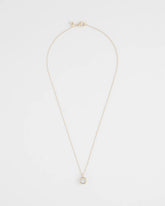 Chico's Jewelry Bezel Set Pendant Goldtone Necklace