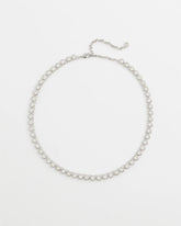Chico's Jewelry Silvertone Tennis Necklace