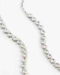 Chico's Jewelry Silvertone Tennis Necklace