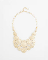 Chico's Jewelry Molten Goldtone Bib Necklace