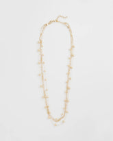 Chico's Jewelry Multistrand Beaded Goldtone Necklace