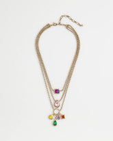 Chico's Jewelry Multi-Strand Gem Necklace
