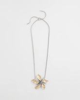 Chico's Jewelry Chico's Originals Mixed Metal Flower Pendant Necklace