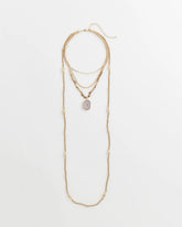 Chico's Jewelry Convertible Agate Pendant Necklace