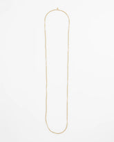 Chico's Jewelry Long Goldtone Seed Bead Necklace