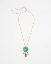 Chico's Jewelry Adjustable Flower Charm Pendant Necklace