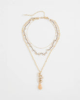 Chico's Jewelry Convertible Rose Quartz Pendant Necklace
