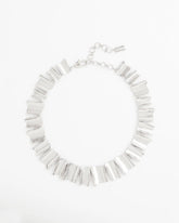 Chico's Jewelry Silver Wave Collar Necklace