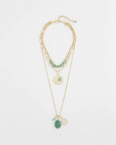 Chico's Jewelry Convertible Triple-Strand Pendant Necklace