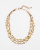 Chico's Jewelry Goldtone Nugget Collar Necklace