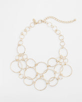 Chico's Jewelry Short Goldtone Multi-Strand Link Necklace