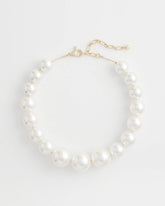 Chico's Jewelry Large Pearl Collar Necklace