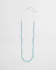 Chico's Jewelry Teal Beaded Single Strand Necklace