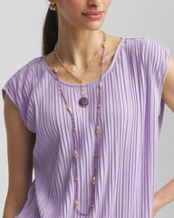 Chico's Jewelry Purple Beaded Single Strand Necklace