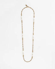 Chico's Jewelry Single Strand Modern Pearl Necklace