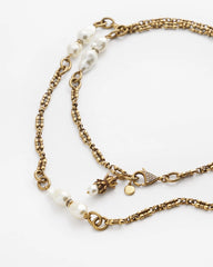 Chico's Jewelry Single Strand Modern Pearl Necklace