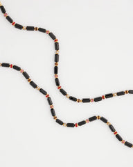 Chico's Jewelry Art Deco Bar Bead Long Necklace