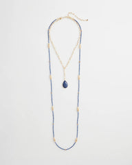 Chico's Jewelry Convertible Beaded Pendant Necklace
