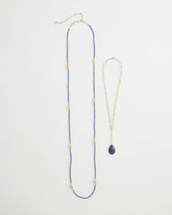 Chico's Jewelry Convertible Beaded Pendant Necklace