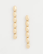Chico's Jewelry Gold Linear Beaded Earrings