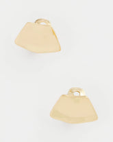 Chico's Jewelry Gold Fan Clip On Earrings