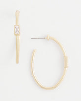 Chico's Jewelry Gold Oval Hoop Earrings