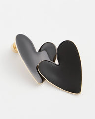 Chico's Jewelry Black Heart Earrings