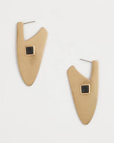 Chico's Jewelry Gold Triangle Linear Earrings
