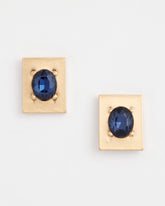 Chico's Jewelry Blue & Gold Stud Earrings