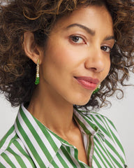 Chico's Jewelry No Droop® Beaded Hoop Earrings