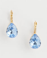 Chico's Jewelry Aqua Gem Teardrop Earrings