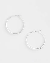 Chico's Jewelry Cassie Silver-Tone Hoop Earrings