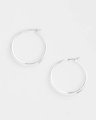 Chico's Jewelry Cassie Silver-Tone Hoop Earrings