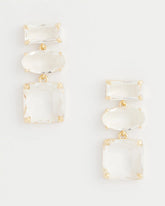 Chico's Jewelry Neutral Faceted Drop Earrings