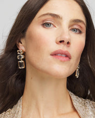 Chico's Jewelry Neutral Faceted Drop Earrings