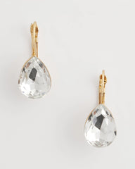 Chico's Jewelry Crystal Gem Teardrop Earrings