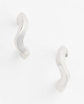 Chico's Jewelry Silver Wavy Hoop Earrings