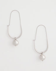 Chico's Jewelry Silver Bead Threader Earrings