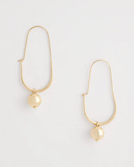 Chico's Jewelry Gold Bead Threader Earrings