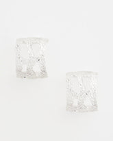 Chico's Jewelry No Droop® Cutout Silvertone Hoop Earrings