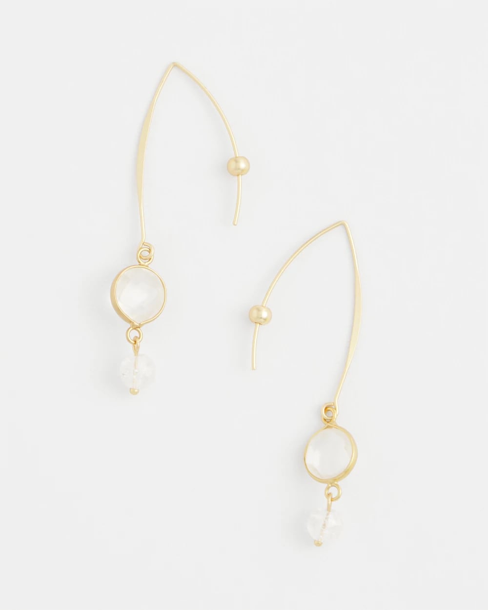 Chico's Jewelry No Droop® Quartz Crystal Threader Earrings