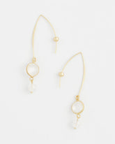 Chico's Jewelry No Droop® Quartz Crystal Threader Earrings