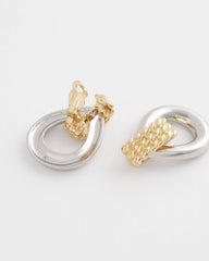 Chico's Jewelry No Droop™ Mixed-Metal Teardrop Clip-On Earrings