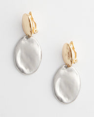 Chico's Jewelry No Droop™ Mixed-Metal Clip-On Earrings