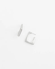 Chico's Jewelry No Droop® Silver Tone Square Hoops