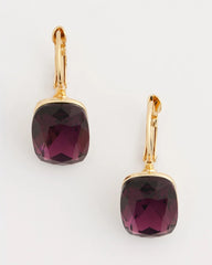 Chico's Jewelry Purple Gem Drop Earrings